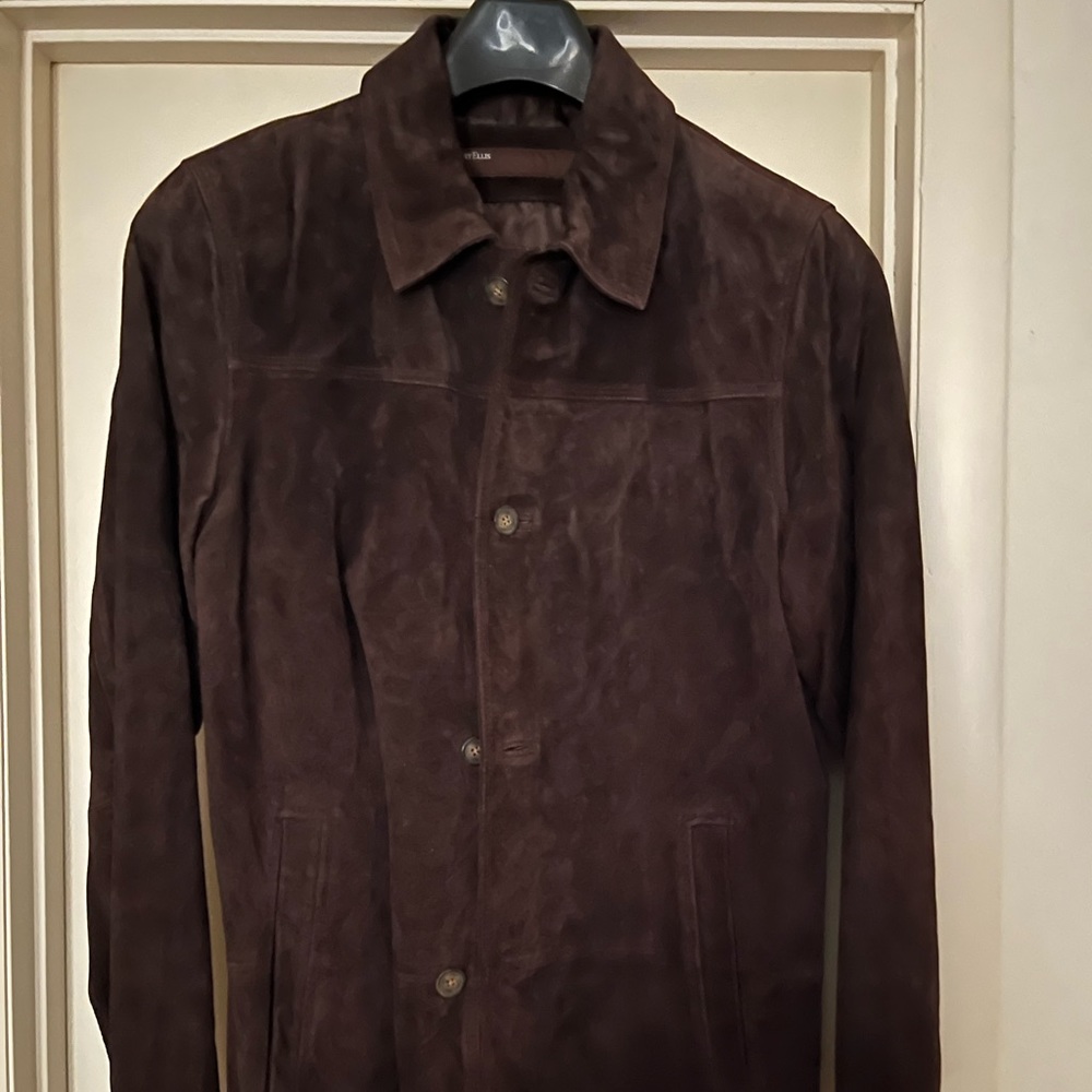 Perry Ellis suede jack men small